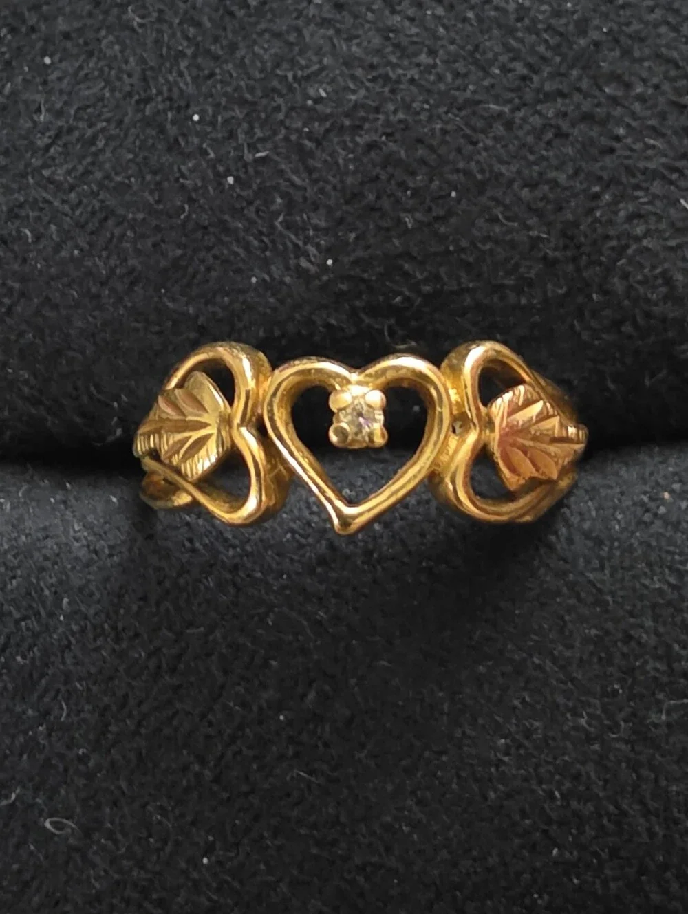 10k Diamond Blackhills Yellow Gold Ring (Vintage)